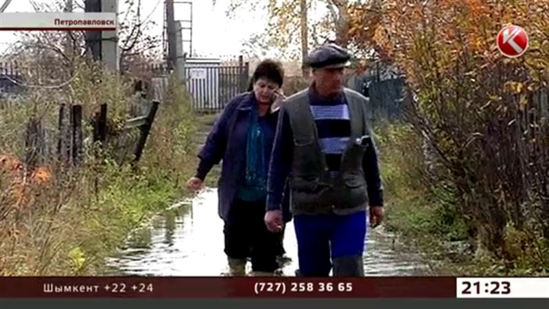 Техническая вода затопила дачи в Петропавловске, погиб урожай