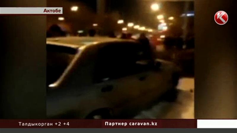 В Актобе пьяный водитель протаранил сразу несколько машин