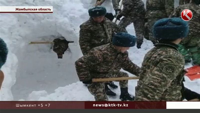 Жамбылские военные никогда не получали предупреждений о сходе лавин