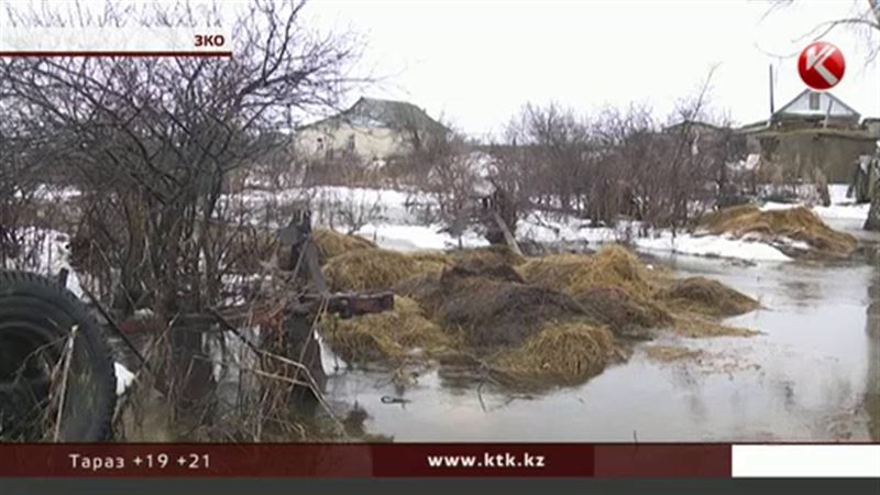 В поселке Пойма в ЗКО вода подступила к домам