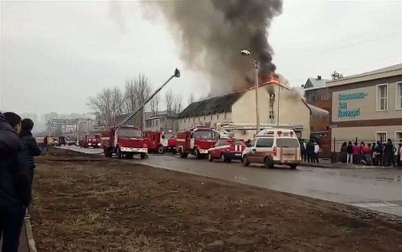 Пожар произошел в общежитии в Астане