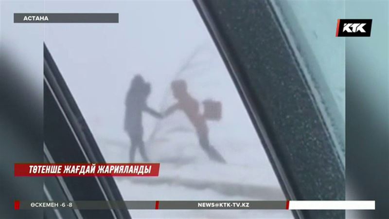 Астанада дүлей боран кезінде талға жармасқан қыздарға көмек бермегендер сынның астында қалды  