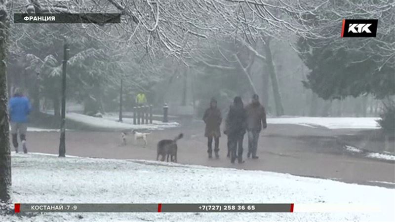 Снег стал причиной хаоса в Париже