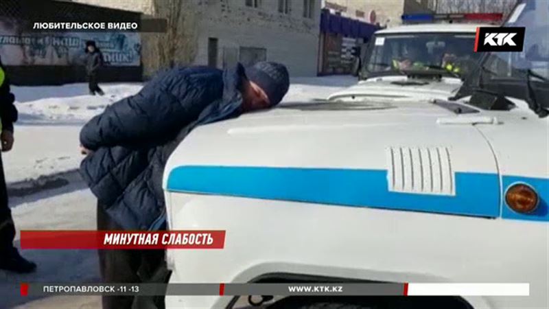 За 60 секунд задержали угонщика полицейские Семея