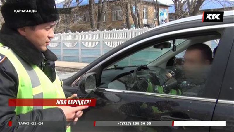 Қарағандыда өрт сөндіру көліктеріне жол бермейтін жүргізушілер жазалана бастады