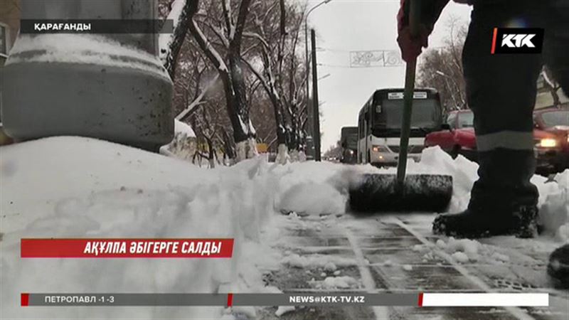 Қарағанды көктемнің алғашқы айы аяқталарда қардың астында қалды