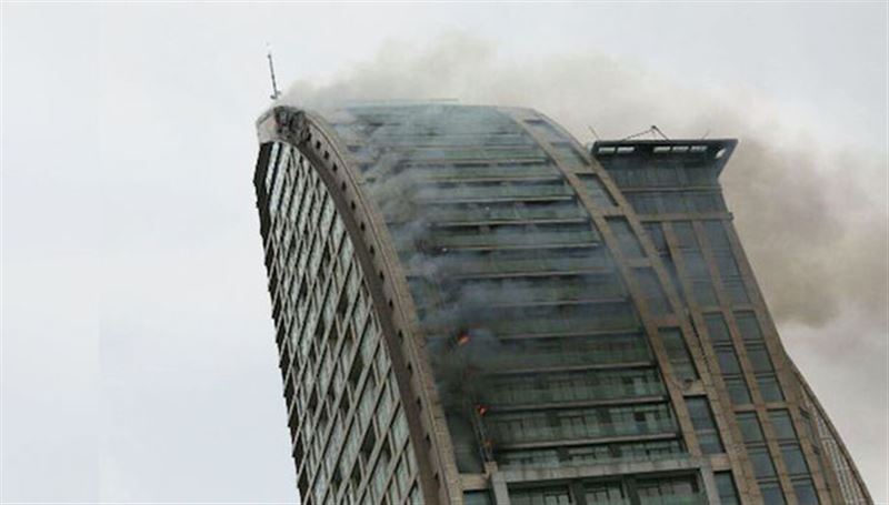 В столице Азербайджана горит небоскрёб Trump Tower