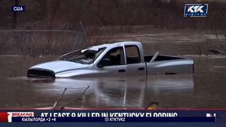 На Кентукки в один день обрушились холод, наводнение и снежный шторм