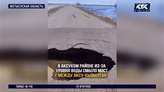 В Жетысуской области размыло две трассы